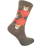 Charger l'image dans la galerie, Chaussettes fantaisie Corgi marron et rouge
